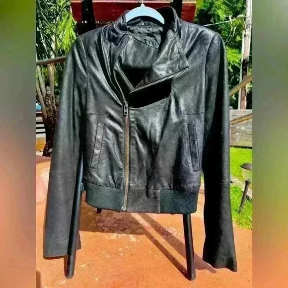 Joe's Jeans Jackets & Blazers - Joe’s Jeans Leather Jacket Medium Goth Emo Punk Moto Festival Concert